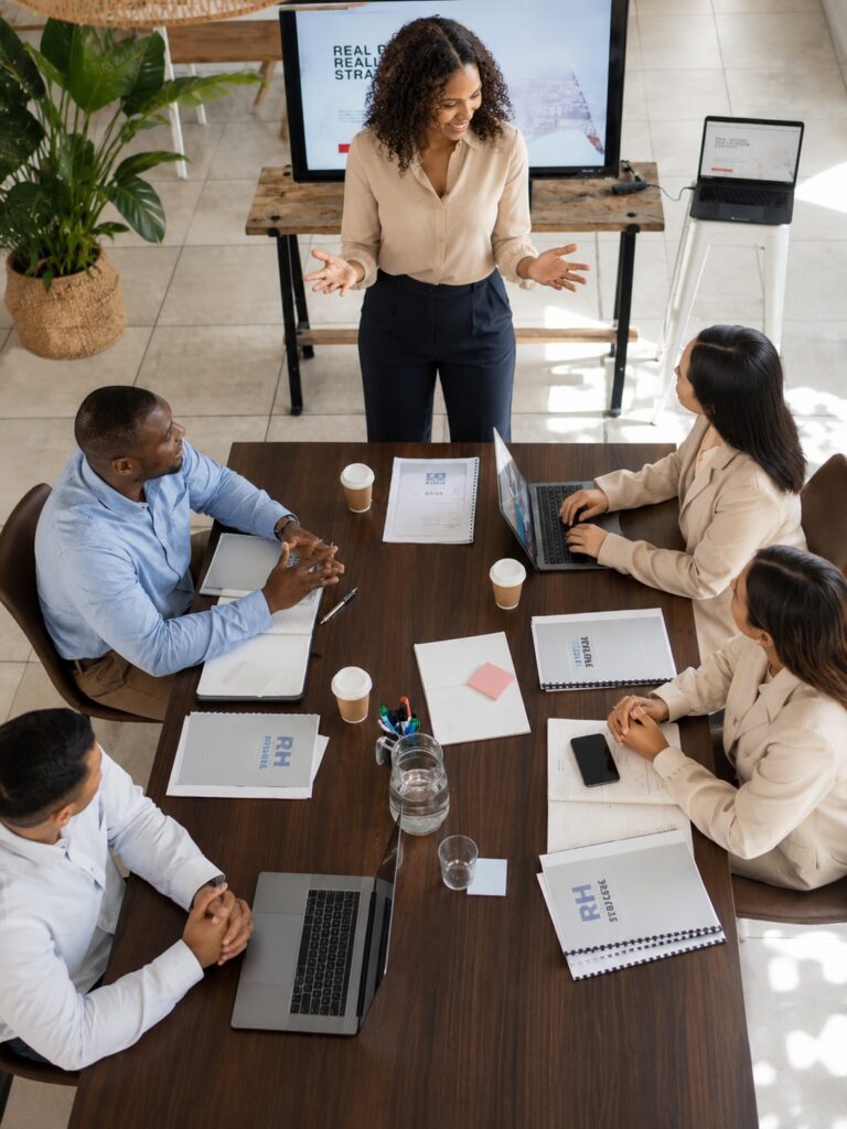 Séance de travail en équipe